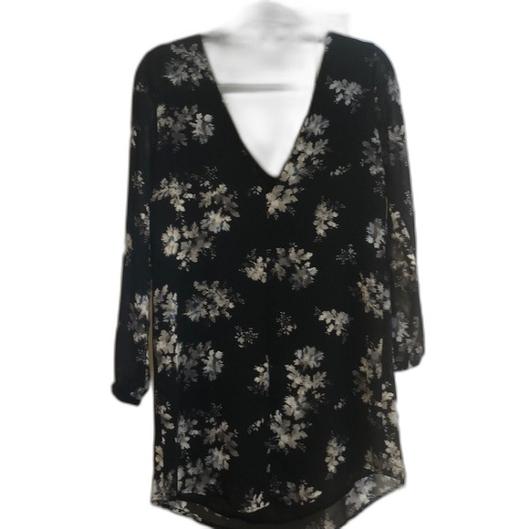 Black Floral Astr Dress Size XS - Picture 4 of 5